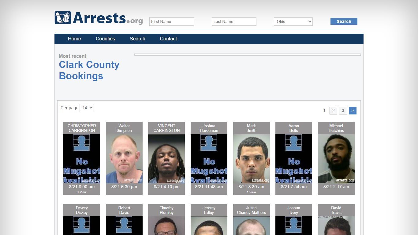 Clark County Arrests and Inmate Search